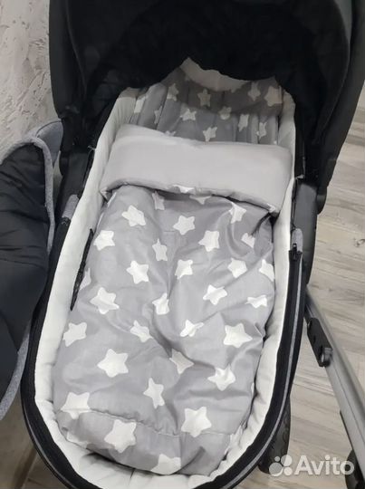 Комплект в коляску подушка матрас одеяло
