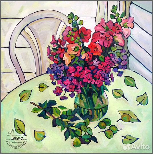 Профессиональная живопись картина маслом натюрморт