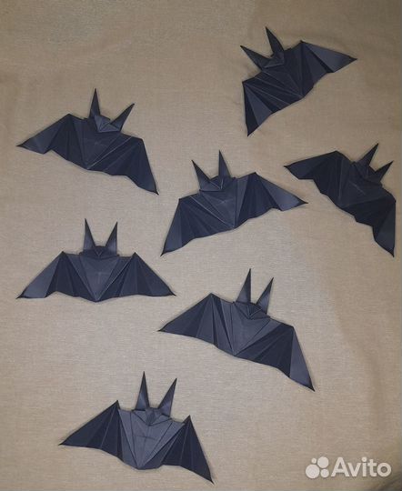 Летучая мышь Batman оригами
