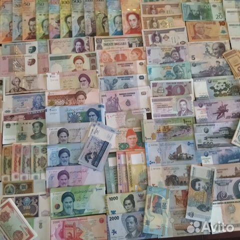 107 банкнот стран мира коллекция