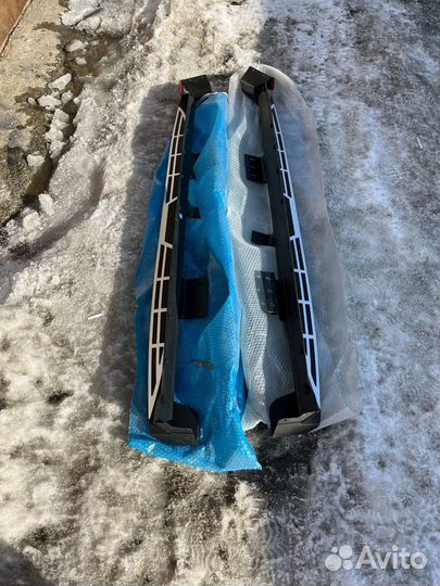 Подножки/ пороги Hyundai Santa Fe 3