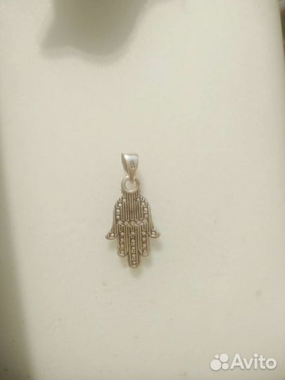 Подвеска серебро ладонь