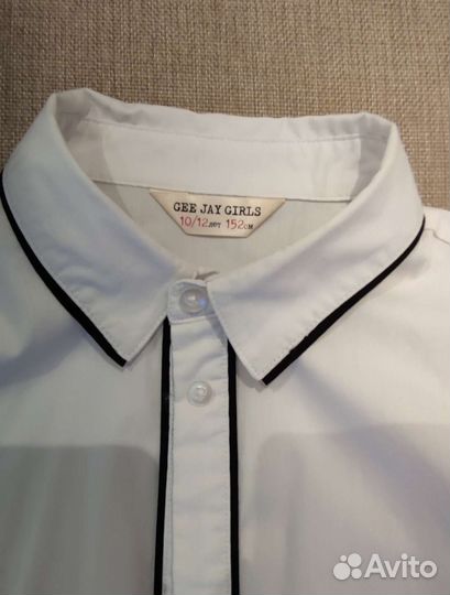 Рубашка белая школьная форма