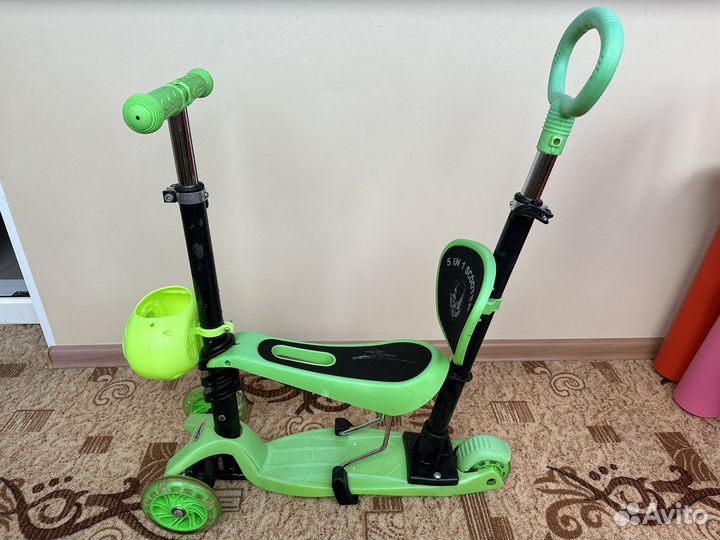 Самокат детский 3 колесный (3 в 1)
