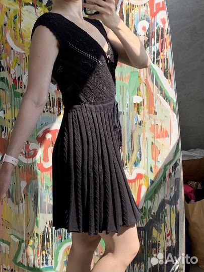 Платье вязаное женское