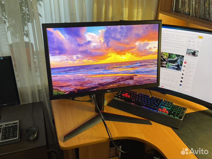 LG UltraGear 24GL650-B 144 гц игровой монитор