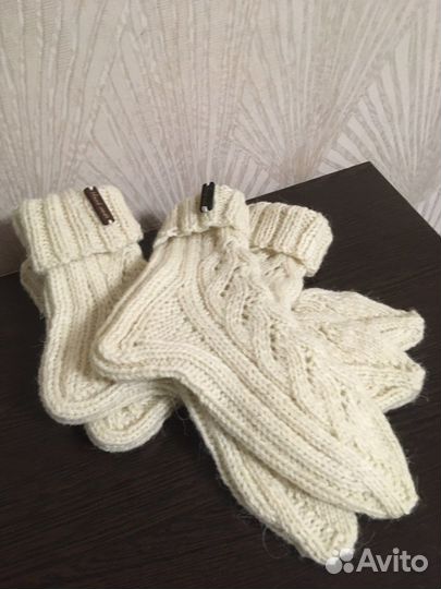 Шерстяные тёплые носочки ручной работы