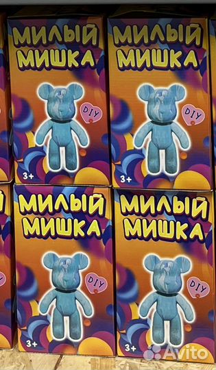 Набор медведь bearbrick для раскрашивания