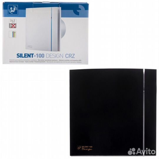 Вентилятор вытяжной Soler Palau silent-100 CZ blac