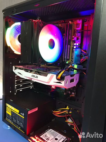 Игровой PC IntelXeon E5-2689/SSD/8Gb/RX570 8Gb