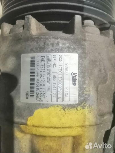 Компрессор кондиционера nissan qashqai j10