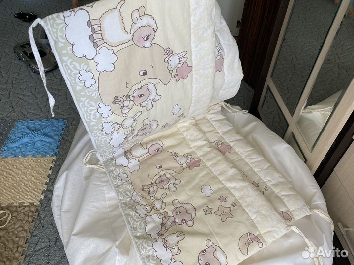 Бортики для детской кроватки