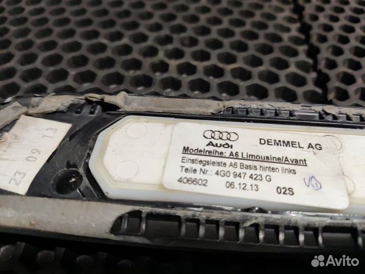 Накладка порога салона с подсветкой Audi A6 C7