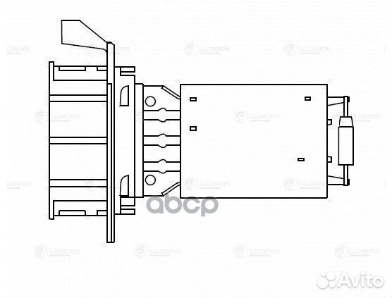 Резистор вентилятора отопителя LFR1509 luzar