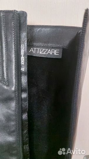 Сапоги attizzare чёрные р.37