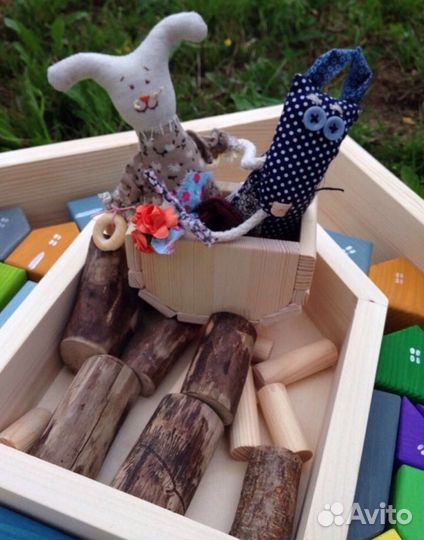 Кубики деревянные