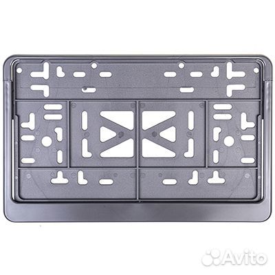 Рамка для номера 290*170 гост с защелкой серая