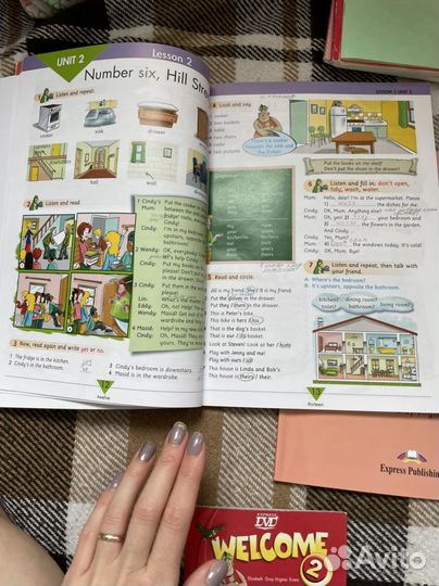 Комплект для занятий по английскому welcome 2
