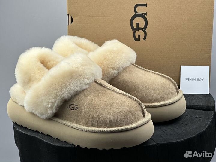 Угги тапочки UGG Slippers Disquette Sand