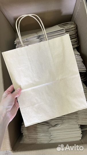 Крафт пакеты с ручками