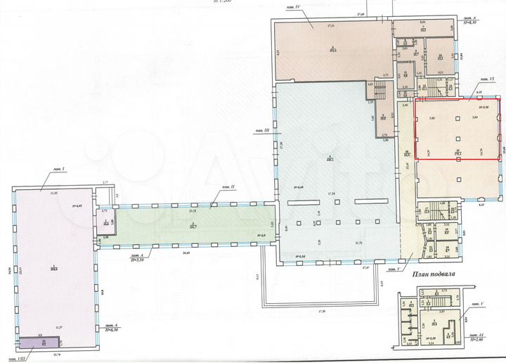 Помещения под торговлю 100 м²