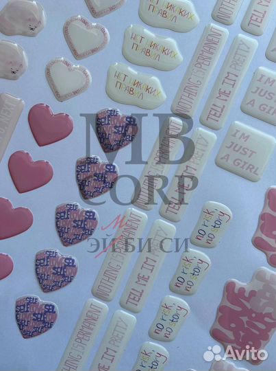 3D стикеры на заказ оптом