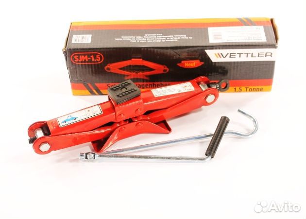 Домкрат автомобильный Ромбический vettler 1,5т