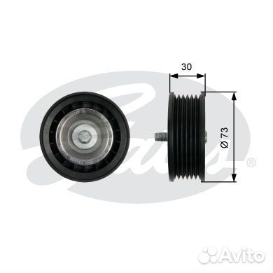 Направляющий ролик привода вспомогательных агрегат