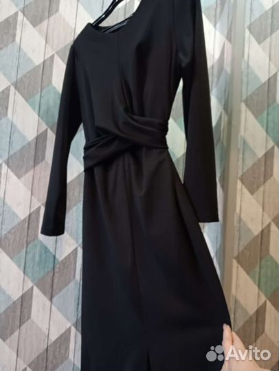 Вечернее платье 48 размер черное