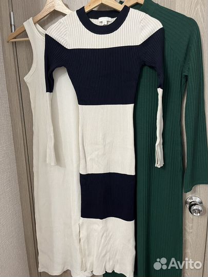 Платья hm в рубчик