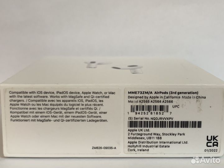 Наушники apple airpods 3 оригинал
