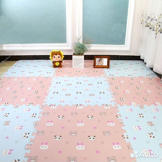 Детский игровой коврик для ползания коврик пазл