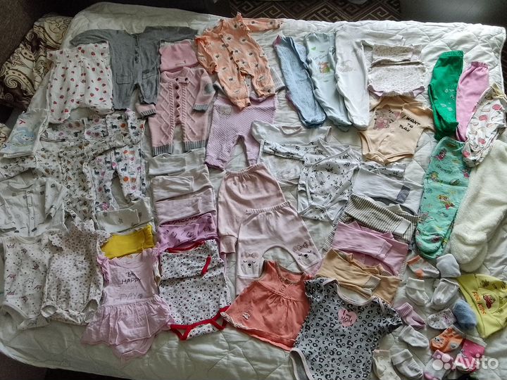 Вещи на новорожденную девочку 56 -62