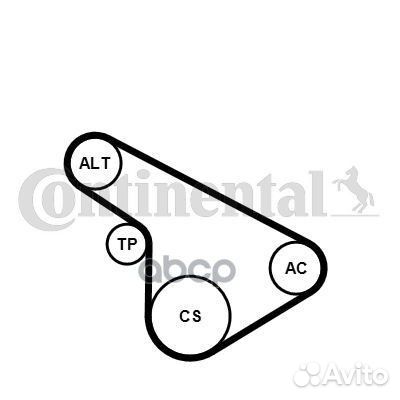 Ремкомплект приводного ремня Contitech 5PK1212K1