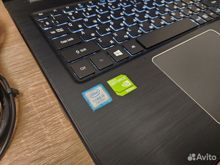 Игровой Acer SSD,i5 7Th Gen,NV940MX 2Gb,озу12Gb