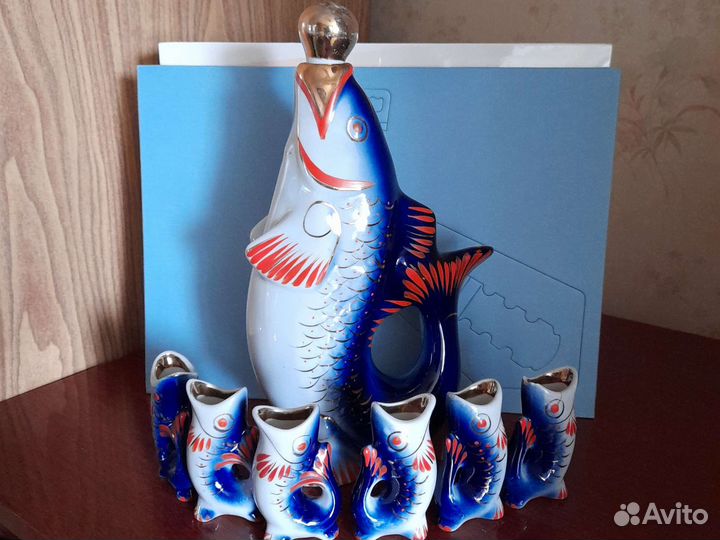 Коньячный набор рыбки СССР