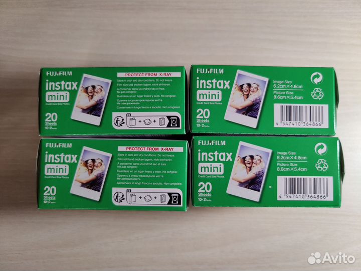 Картриджи для Instax Mini (10/20 снимков, новые)
