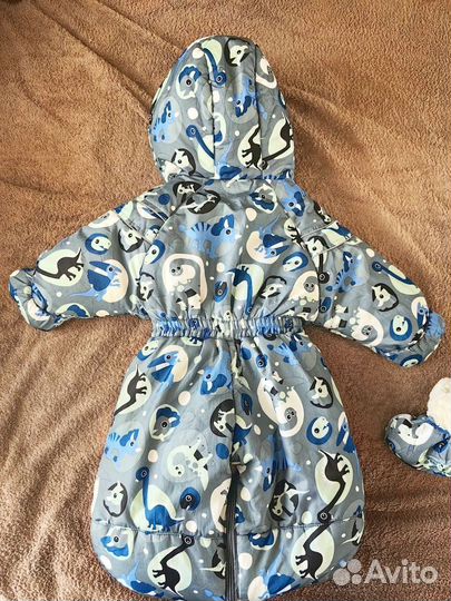 Комбинезон трансформер с утеплителем 68-80