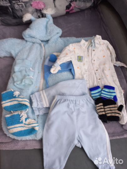 Детские вещи пакетом на мальчика с 0 до 3х месяцев