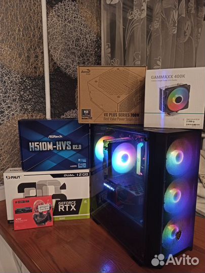 Мощный игровой компьютер RTX 3060 / i5 10400F