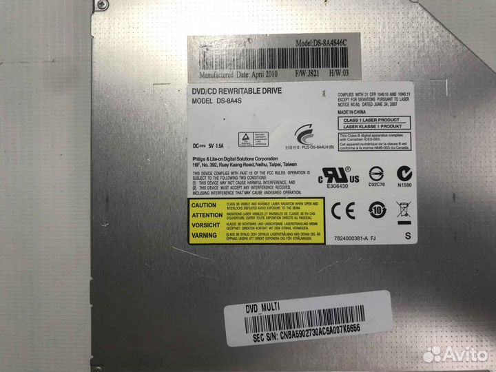 Привод DVD+RW DS-8A4S