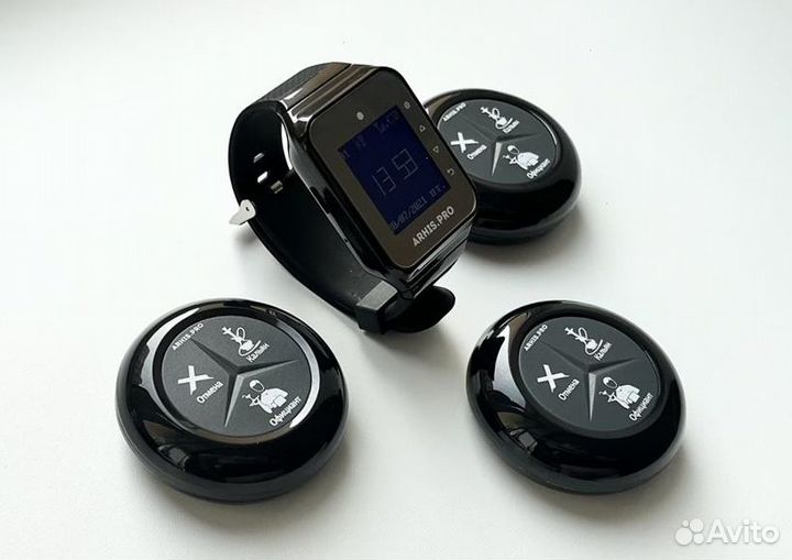 Кнопка вызова кальянщика, официанта, часы пейджер