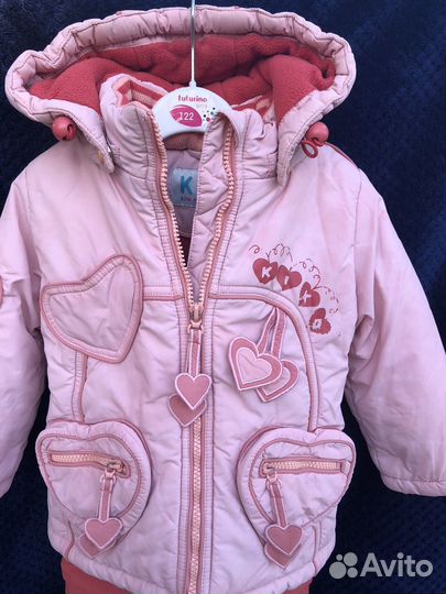 Зимний костюм на девочку 80 размер