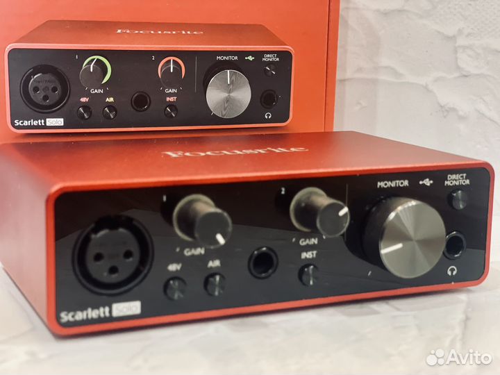 Звуковая карта focusrite scarlett Solo 3rd gen