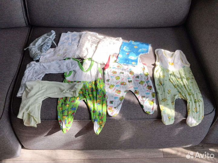 Пакеты детских вещей от 0 до 7 мес