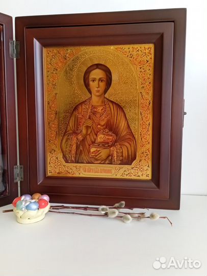 Икона рукописная Пантелеймон Целитель