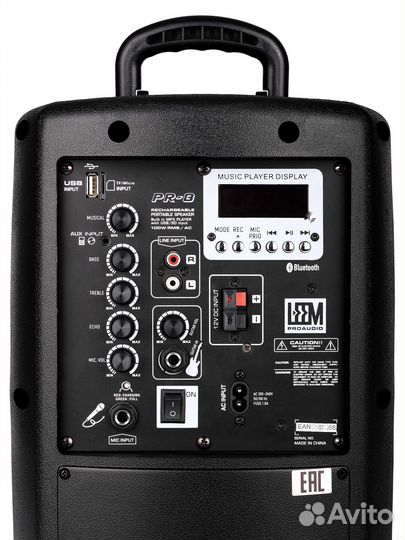 Беспроводная колонка с радиомикрофоном Leem PR-8