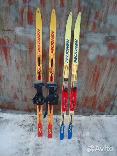 Лыжи беговые детские,комплект