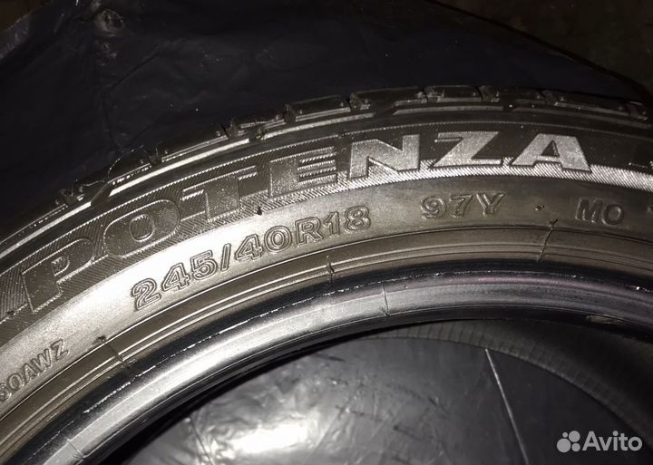 Bridgestone Potenza RE050A 245/40 R18 и 265/35 R18 97Y