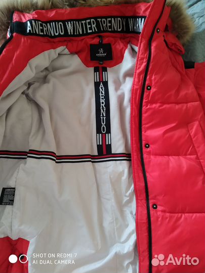 Зимнее пальто для девочки 140